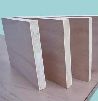 Factory Direct 18mm Melamine Blockboard Solid Wood Board Panels for Kitchen Use with Fir Core Material