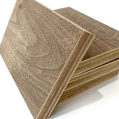 18mm Poplar Core 4x8 Black Walnut Veneer Plywood with Birch Face Veneer for Furniture Decoration in Living Room Bedroom Kitchen