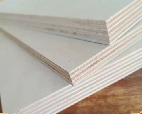 Best Quality 18mm Poplar Core Melamine Laminate Veneer Plywood 4x8 1220x2440mm Waterproof E0 Eco-friendly for Kitchen Villa