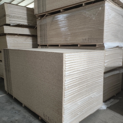 Wholesale Cheap 18mm OSB Flakeboard Melamine Faced Chipboard Wood Door Panel Sheet Finished Surface for Kitchen Cabinets Bedroom
