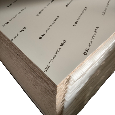 White Faced Glakeboard 18mm PET High Glossy Particle Board Sheets for Bedroom Bathroom Furniture Door Panels Chipboard