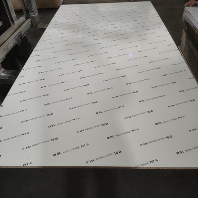 White Faced Glakeboard 18mm PET High Glossy Particle Board Sheets for Bedroom Bathroom Furniture Door Panels Chipboard
