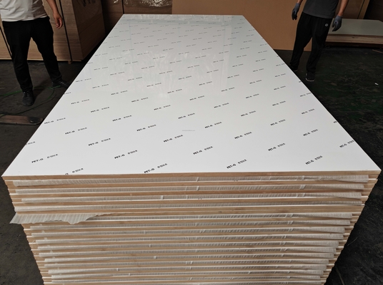 Modern 18cm PET Melamine MDF Board Cabinet Doors High Gloss Matt Scratch Resistance for Bedrooms Kitchens Bathrooms E0