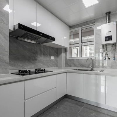 Modern 18cm PET Melamine MDF Board Cabinet Doors High Gloss Matt Scratch Resistance for Bedrooms Kitchens Bathrooms E0