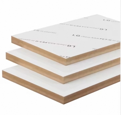 Modern MDF Fiber Board 18mm High Gloss Acrylic Film for Cabinets E0 Formaldehyde Emission for Bedrooms Kitchens Bathrooms