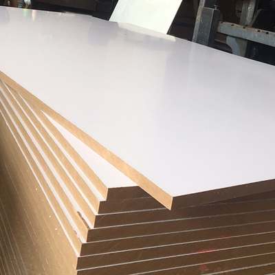High Quality 18mm 16mm Melamine MDF Board 2440*1220 Glossy Wood Veneer for Furniture Decoration Moisture-Proof and E1 Standard