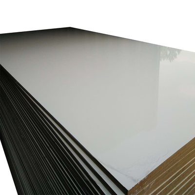 High Quality 18mm 16mm Melamine MDF Board 2440*1220 Glossy Wood Veneer for Furniture Decoration Moisture-Proof and E1 Standard