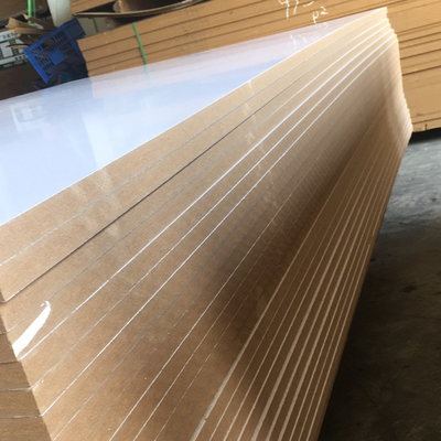 High Quality 18mm 16mm Melamine MDF Board 2440*1220 Glossy Wood Veneer for Furniture Decoration Moisture-Proof and E1 Standard