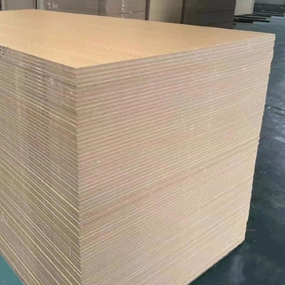 18mm UV Glossy White Laminated Melamine MDF Plywood Panel E1 Formaldehyde Wood Veneer for Wardrobe Kitchen Cabinet Doors