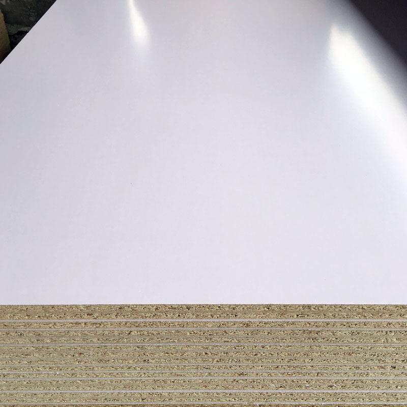 Factory Wholesale Furniture Grade 18mm Melamine Faced Particle Chipboard Sheets Flakeboard Kitchen Cabinets Bedroom Bathroom