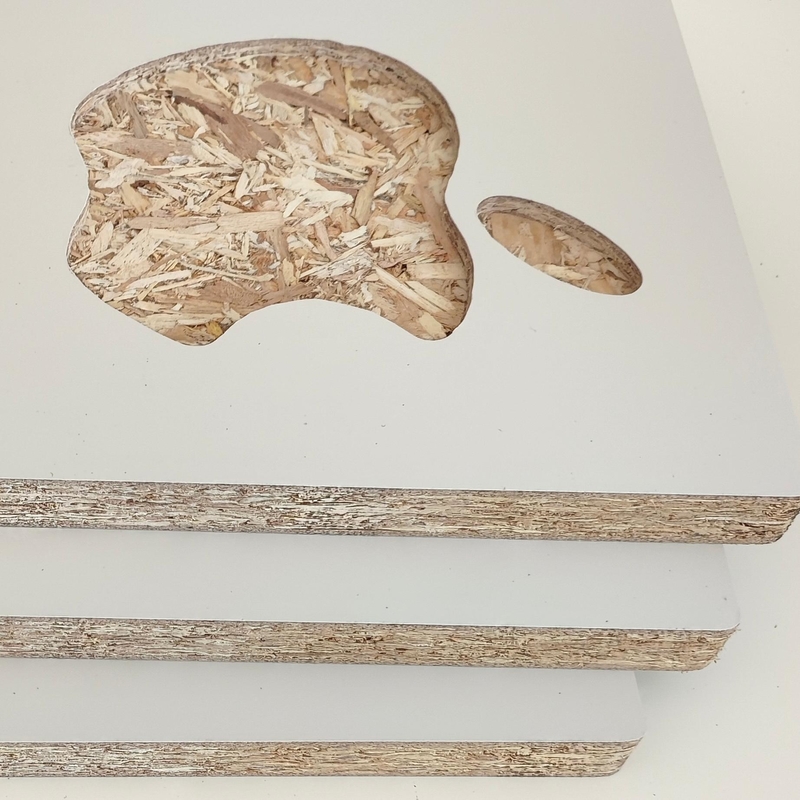 Factory Price 18mm High Gloss OSB Plywood 4x8 Sheet Laminated Particle Board PETG Chipboard E1 Pet MDF Cabinet Door for Kitchen