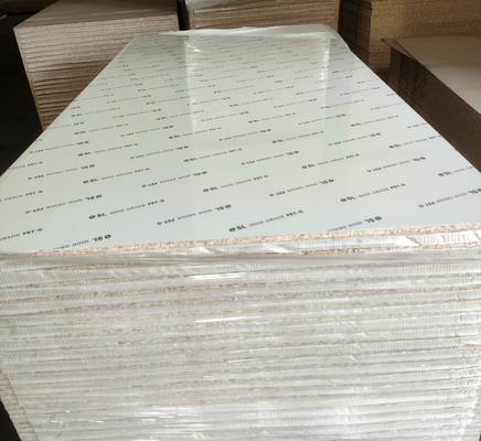 PET Super High Glossy UV 18mm Melamine Chipboards Flakeboard Particleboard Panel for Kitchen Cabinet Door Furniture Applications